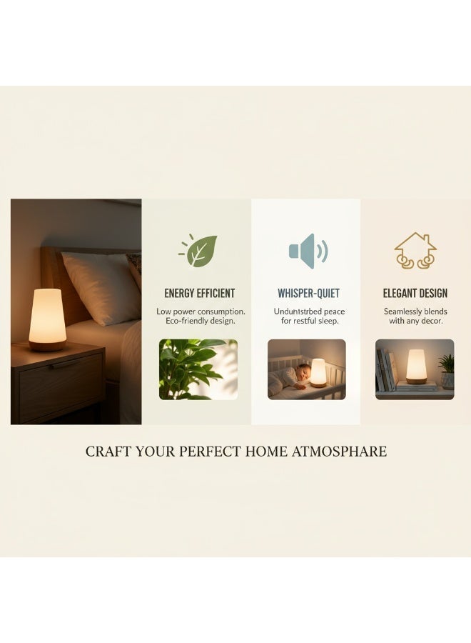 LED Night Light | Bedside Table Light | Suitable for Baby Rooms, Children's Rooms, Bedrooms, Outdoors | Dimmable Eye-Friendly Desk Lamp | With Color-Changing Touch Sensor | Remote Control and USB Charging Function - Image 3